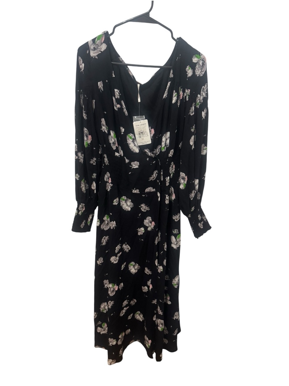 Free People ‘So Sweetly’ floral wrap midi dress Size Medium - Picture 2 of 6